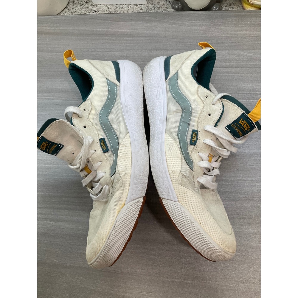VANS ULTRARANGE EXO SNEAKERS WHITE  GREEN MARSHMALLOWMENS SIZE 13 - Picture 4 of 11